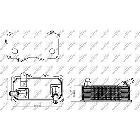Radiator ulei. ulei motor Oil cooler PORSCHE CAYENNE 4.8 02.07-09.10 PORSCHE CAYENNE (9PA), Crossover, 09.2002 - 12.2010 NRF 31318