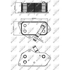 Radiator ulei. ulei motor Oil cooler BMW 1 E81 1 E82 1 E87 1 E88 1 F20 1 F21 2 F22 F87 2 F23 3 E90 3 E91 3 E92 3 E93 3 F30 BMW 1 (E82), Compartiment, 10.2006 - 10.2013 NRF 31277