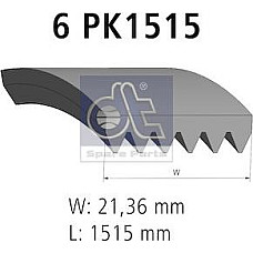 Curea transmisie cu canel Multi-V-curea 6PK1515 MAN EL HOCL NG NL NU AUDI A3 TT BMW 3 E36 Z3 E36 FORD C-MAX FO VW TIGUAN (5N_), Crossover, 09.2007 - 07.2018 DT Spare Parts 3.34338