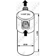 Uscator,aer conditionat AUDI 100 Avant III (44, 44Q, C3), Sedan, 08.1982 - 11.1990 NRF 33083