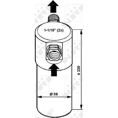 Uscator,aer conditionat AUDI 100 Avant III (44, 44Q, C3), Sedan, 08.1982 - 11.1990 NRF 33083