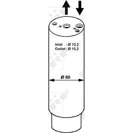 Uscator.aer conditionat 88471-20050 uscator de Honda Rover Suzuki Toyota PICK-UP 1992 -> 1996 - APLICABILE vedea IC_Katalog sauc FIAT PUNTO (176_), Hatchback, 09.1993 - 09.1999 NRF 33031