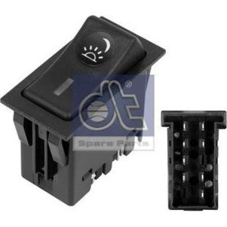 Comutator. lumini interioare intrerupatorul luminii interioare a cabinei soferului numar pini 8 se potriveste. MAN F2000 01.94- DT Spare Parts 3.33377