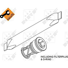 Uscator.aer conditionat Air conditioning drier fits. RENAULT GRAND SCENIC III MASTER III MEGANE MEGANE III MODUS SCENIC III 1.2- RENAULT MASTER III (EV, HV, UV), Cadru de sprijin, 02.2010 - NRF 33370