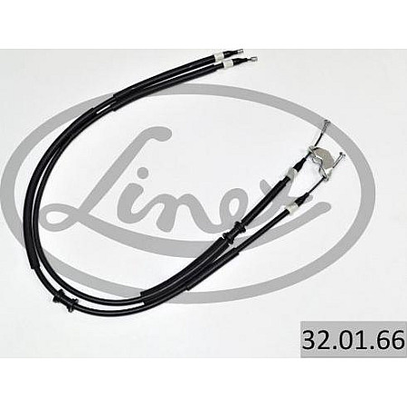 Cablu. frana de lucru Cablu frana de mana Spate 1254mm-1060mm-1254mm-1060mm tip frana. tambur OPEL ASTRA G ASTRA OPEL ASTRA G (T98), Sabrioleta, 03.2001 - 10.2005 Linex 32.01.66