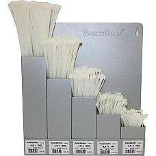 Colier furtun Cable tie cable 500pcs colour: white width 25/36/48 mm length 100/140/200/290/300mm material: plastic DRESSELHAUS 4499/000/06 8614