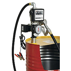 Aparate pentru fluide si combustibili PROFITOOL zestaw do dystrybucji oleju napedowego ON/DIESEL na beczki 180-220l pompa elektryczna 35/70 l/min zasilanie 12/24V przeplywomierz waz ssacy 2m waz do dystrybucji 4 m pistolet PROFITOOL 0XPTON0004
