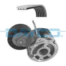 Set curea transmisie cu caneluri V-belts set with rollers IVECO DAILY IV DAILY VI 3.0D 05.06- DAYCO DAYKPV235