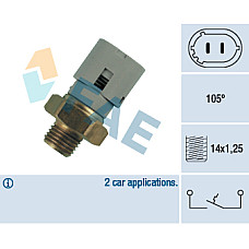 Comutator temperatura, racire Senzor temperatura lichid racire numar pini: 2 gri  RENAULT CLIO I 1.8/2.0 01.91-09.98 FAE FAE35710
