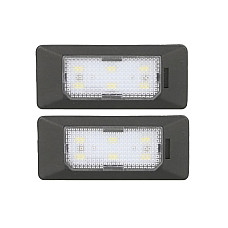 Elemente iluminare Licence plate lamp LED ligght colour: white set 12V with road approval AUDI A1 A4 ALLROAD B8 A4 B6 A4 B7 A4 B8 A5 A6 ALLROAD C6 A6 ALLROAD C7 A6 C6 A6 C7 A7 Q5 TT 04.02-10.18 M-TECH CLP011
