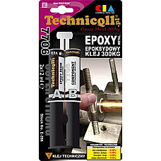 Adeziv pt metal Adeziv metalic cu doua componente epoxi Epoxy Metal 24 ml foarte puternic rezistenta la incarcare mare TECHNICQLL TE E-396 2 X 12 ML