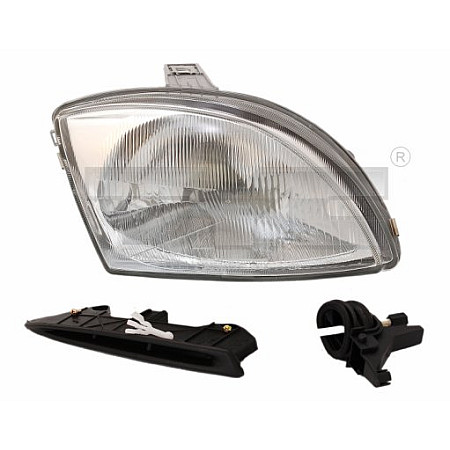 Far Lampa frontala Dreapta H4 electric hidraulic fara motoras culoare insert: argintiu FIAT SEICENTO / 600 TYC TYC 20-5735-08-2