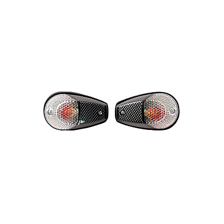 Lumina semnalizare Directie sticla neagra ORANGE PRZEZORCZYSTE bec 12V23W BIKE IT INDFBLKT