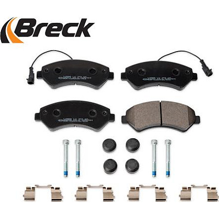 Set placute frana.frana disc Set placute frana Fata cu lacat cu suplimente CITROEN JUMPER II FIAT DUCATO PEUGEOT PEUGEOT BOXER (250), Cadru de sprijin, 04.2006 - Breck 24467 00 703 20