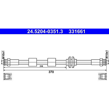 Furtun frana ATE 24.5204-0351.3
