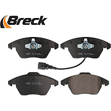 Set placute frana.frana disc Set placute frana Fata cu senzor de uzura integrat AUDI A1 A3 TT SEAT ALTEA ALTEA XL VW GOLF VI (5K1_), Van, 10.2008 - 11.2012 Breck 24696 00 701 10