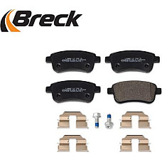 Set placute frana.frana disc Set placute frana Spate cu suplimente cu surub de ghidare a etrierului de frana R RENAULT SCENIC III (JZ0/1_), Dubita, 12.2008 - Breck 24820 00 704 00