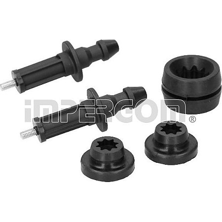 Limitator. acoperire motor Montare filtru de aer 2 buc. se potriveste. ALFA ROMEO MITO CITROEN NEMO NEMO-MINIVAN FIAT 500 DOBLO OPEL MERIVA A (X03), Dubita, 05.2003 - 05.2010 IMPERGOM 25096