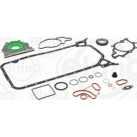 Set garnituri. carter garnitura complet set motor fund DaimlerChrysler PMC MERCEDES-BENZ E-CLASS (W211), Sedan, 03.2002 - 03.2009 Elring 267.000