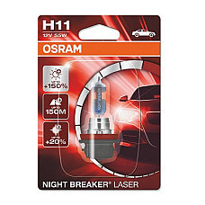 Bec far faza lunga Night Breaker Laser Gen2 64211NL-01B, H11, tensiune 12V, putere 55W, soclu PGJ19-2 OSRAM 64211NL-01B