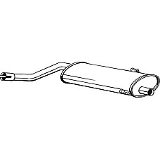 Toba esapamet intermediara Sistem de evacuare a amortizorului SAAB 900 I 2.0 09.78-06.94 SAAB 900 I, Combi Coupe, 06.1978 - 06.1994 Bosal 215-755
