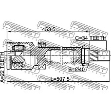 Cap planetara FORD FOCUS III (BM), Sedan, 07.2010 - Febest 2111-CB8RH