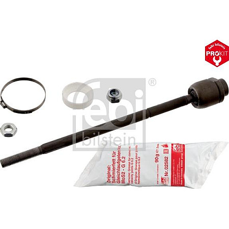 Articulatie axiala. cap de bara Tija de fixare fara capat Dreapta-Stanga lungime. 318mm cu clema cu piulita cu vaselina se potri OPEL CORSA CLASSIC (CORSA-B / 73/78/79), Sedan, 08.1994 - 12.2005 Febi Bilstein 28477