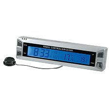 Termometru int-ext Seyio R-30 ceas radio control 12/24V