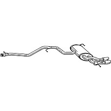 Toba esapament finala Toba finala esapament VW TIGUAN 2.0D 09.07-07.18 VW TIGUAN (5N_), Crossover, 09.2007 - 07.2018 Bosal 286-363
