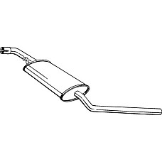 Toba esapamet intermediara Sistem de evacuare a amortizorului VW TRANSPORTER IV 1.9D-2.4D 07.90-04.03 VW TRANSPORTER IV (70XD), Cadru de sprijin, 07.1990 - 04.2003 Bosal 281-465