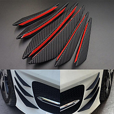 Set 4 buc. aripioare ornamentale bara tuning, culoare carbon