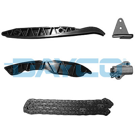 Chit lant de distributie Timing set chain + elements HYUNDAI H-1 H-1 / STAREX H-1 CARGO H-1 TRAVEL H350 KIA SORENTO I 2.5D 08.02- DAYCO DAYKTC1048