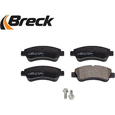 Set placute frana.frana disc Set placute frana Fata cu surub de ghidare a etrierului de frana DS DS 3 CITROEN PEUGEOT 206 (2B), Sedan, 03.2007 - Breck 23599 00 701 00