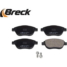 Set placute frana.frana disc Set placute frana Fata cu surub de ghidare a etrierului de frana CITROEN BERLINGO PEUGEOT 207 (WA_, WC_), Hatchback, 02.2006 - 12.2015 Breck 23600 00 701 00