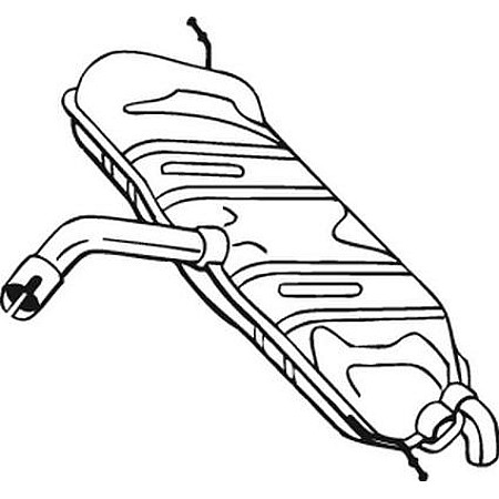 Toba esapament finala Toba finala esapament VW GOLF PLUS V GOLF V 1.4 10.03-12.13 VW GOLF PLUS (5M1, 521), Hatchback, 12.2004 - 12.2013 Bosal 233-803