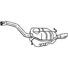 Toba esapament finala Toba finala esapament VW PASSAT B6 1.6 03.05-06.08 VW PASSAT Variant VI (3C5), Turism, 08.2005 - 11.2011 Bosal 233-159