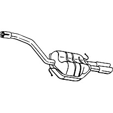 Toba esapament finala Toba finala esapament VW CC B7 PASSAT B6 2.0D 08.05-12.16 VW PASSAT (3C2), Sedan, 03.2005 - 12.2010 Bosal 233-165