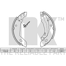 Set saboti frana RENAULT SUPER 5 (S40_), Hatchback Van, 10.1984 - 12.1996 NK 2799389