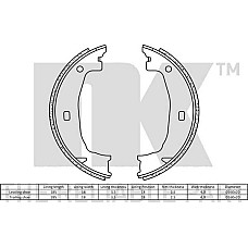 Set saboti frana BMW 4 (F32, F82), Compartiment, 07.2013 - NK 2715662
