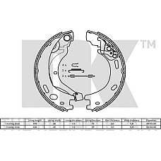 Set saboti frana, frana de mana LAND ROVER DISCOVERY IV (L319), Van, 09.2009 - NK 2712769
