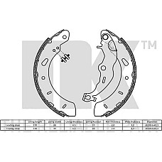 Set saboti frana FORD FOCUS III (DEH), Estate Van, 02.2012 - NK 2725819