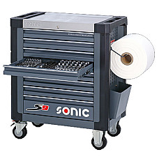 Carucior cu scule Carucior/cutie pentru scule numar sertare: 8 serie: S9 culoare: gri latime: 859mm adancime: 532mm inaltime: 10345mm SONIC 4732418