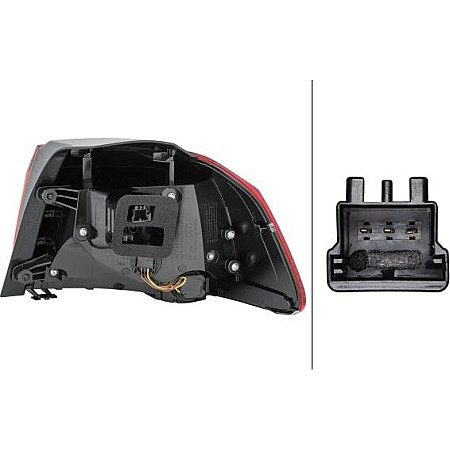 Stop spate Lampa spate Stanga extern LED-WY21W se potriveste. VW GOLF VI 10.08-05.16 VW GOLF VI (5K1), Hatchback, 10.2008 - 12.2014 HELLA 2SD 010 408-071