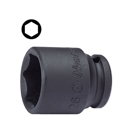 "Tubulare si accesorii Cheie tubulara de impact 3/4"" 6 colturi scurt 22mm" HANS 86400M/22