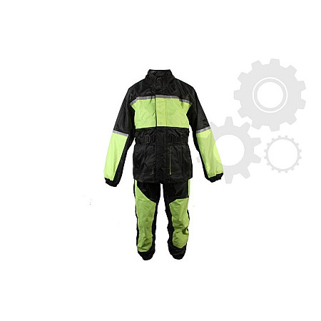 Salopete de ploaie Rain suit ORCAN 2.0 ADRENALINE colour neagra/yellow size M two-piece ADRENALINE A0705/18/10/M