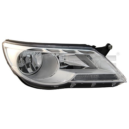Far Lampa frontala Stanga H7/H7 electric cu motor culoare insert: cromat VW TIGUAN TYC TYC 20-11766-05-2