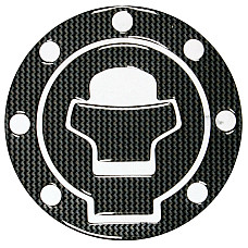 Autocolant protector pentru buson rezervor motocicleta, Carbon, Suzuki, 7 gauri