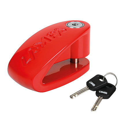 Antifurt motocicleta cu blocare disc de frana Stone XL - Bolt 10mm - Rosu