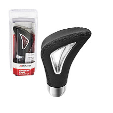 Maner schimbator viteza imitatie piele Gear negru 4Cars