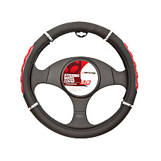 Manson volan Sport -  37-39cm - Negru/Rosu